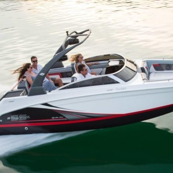 a small boat in a body of water